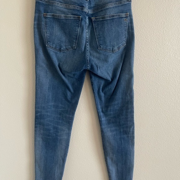 Madewell Women’s 9”High Rise Skinny Denim Jeans‎ w/ Frayed Bottoms size 27 - Picture 3 of 6